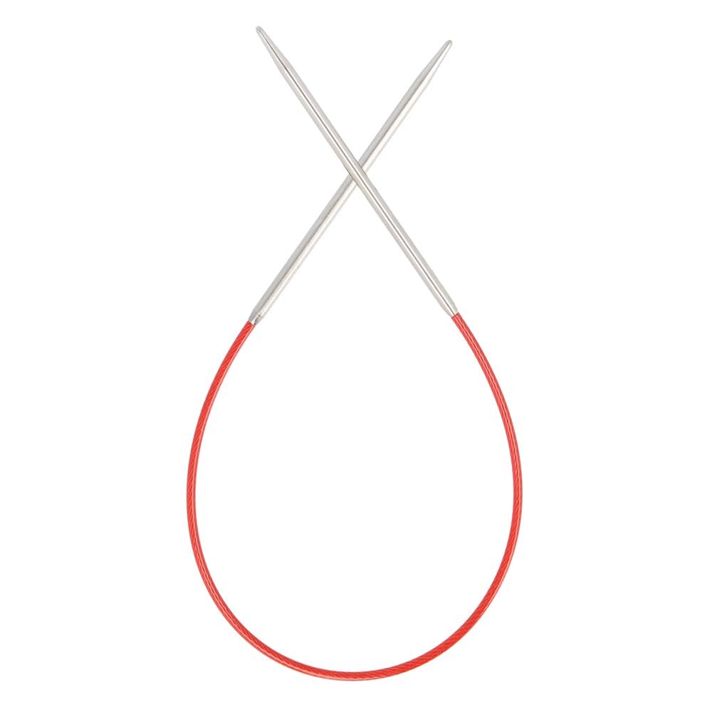 ChiaoGoo Red Circular 9 inch (23cm) Stainless Steel Knitting Needle