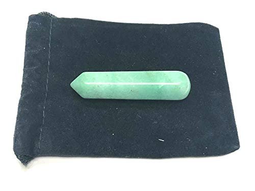 Zentron Crystal Collection: 60MM All Natural Gemstone Crystal 2"+ Wand and Velvet Pouch