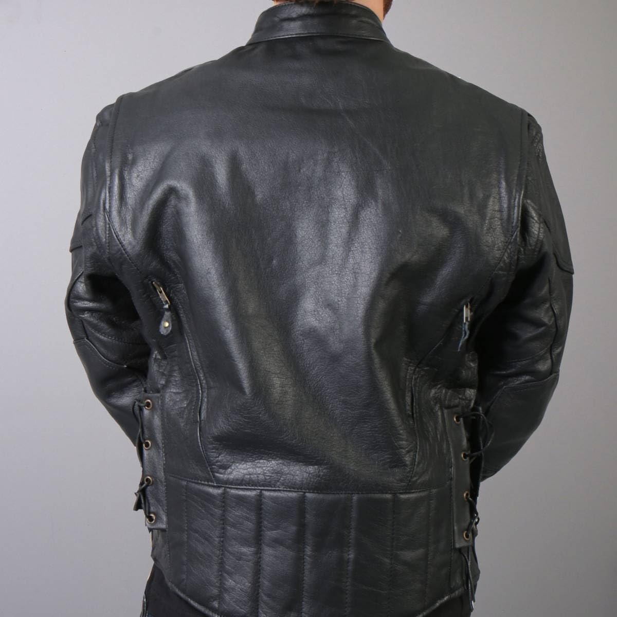 Hot Leathers Black Motorcycle Jacket