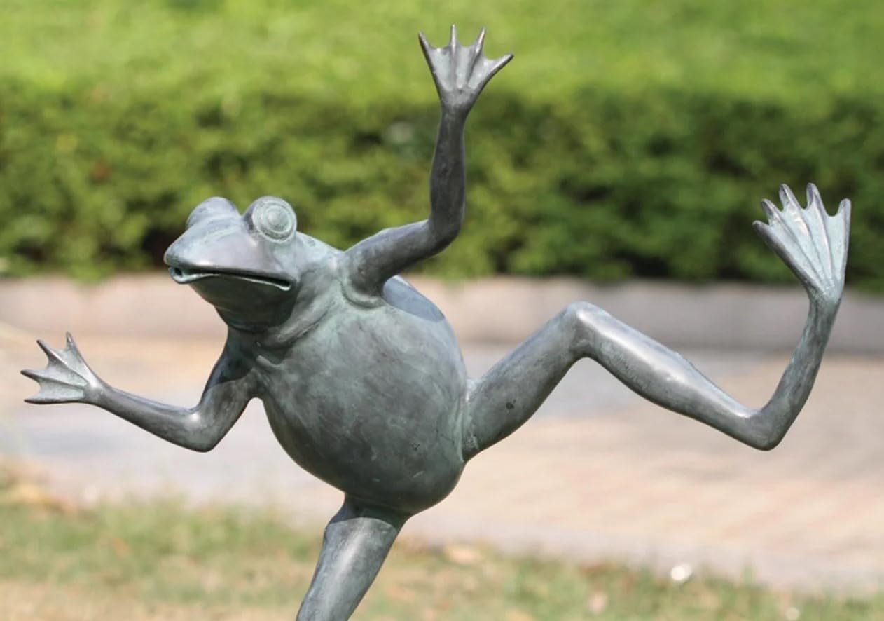 SPI Home 32502 Dancing Frog Spitter Sculpture