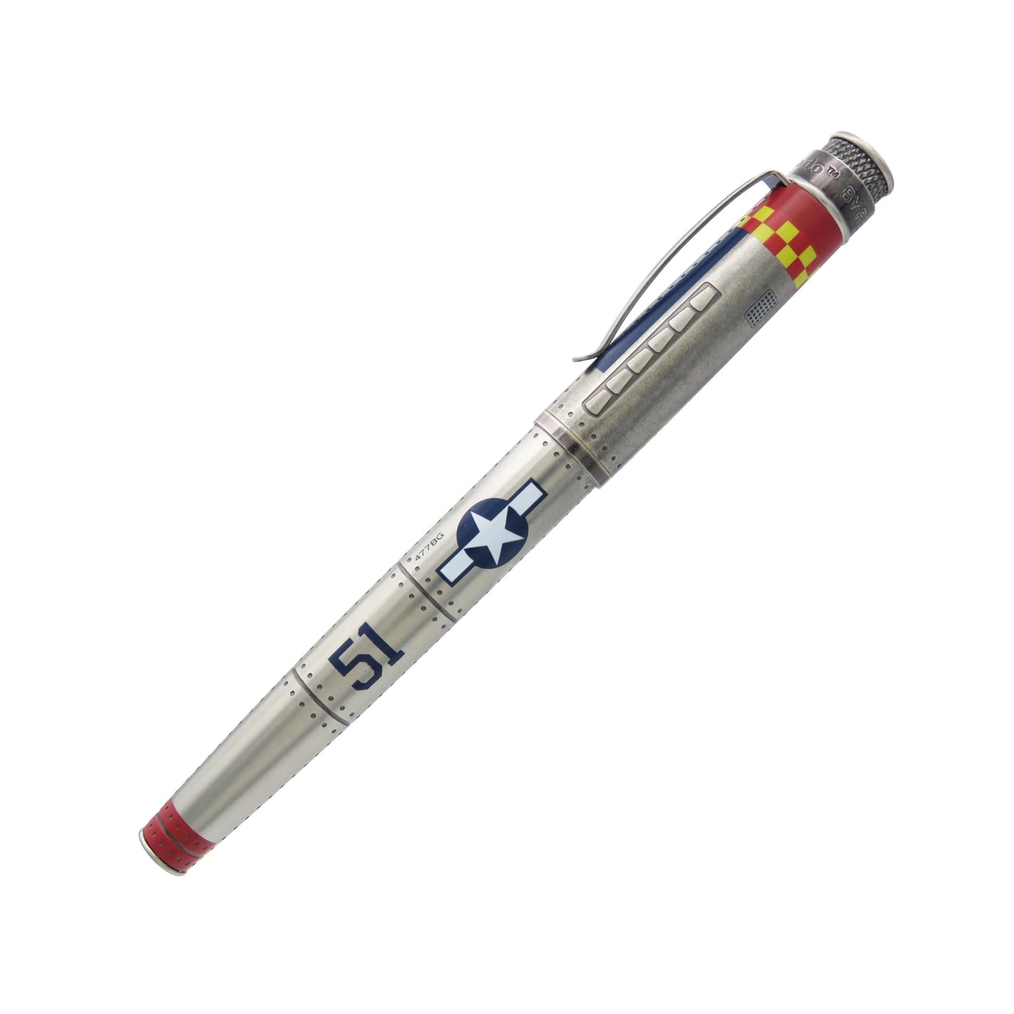 Retro 51 Tornado Fountain Pen - P-51 Mustang Edition, Extra Fine Nib - Collector's Item & Writing Masterpiece