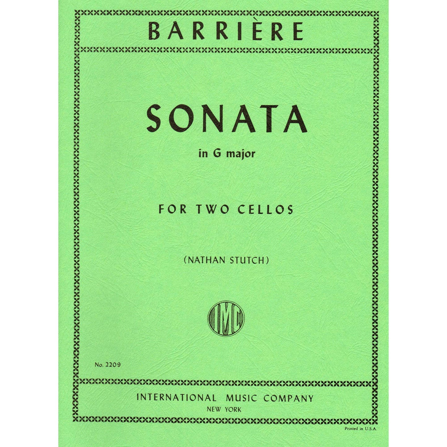 Barriere, J - Sonata In G Major for Two Cellos - Arranged by Stutch - International Edition [Sheet music] [Sheet music] [Sheet music] [Sheet music] [Sheet music] [Sheet music] [Sheet music] [Sheet music] [Sheet music] [Sheet music] [Sheet music] [Sheet...