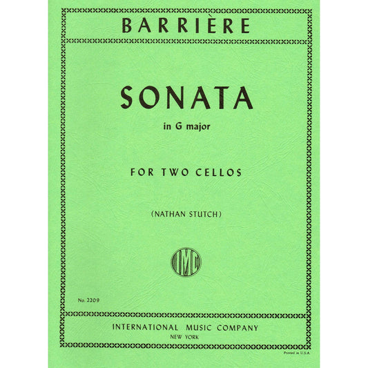 Barriere, J - Sonata In G Major for Two Cellos - Arranged by Stutch - International Edition [Sheet music] [Sheet music] [Sheet music] [Sheet music] [Sheet music] [Sheet music] [Sheet music] [Sheet music] [Sheet music] [Sheet music] [Sheet music] [Sheet...