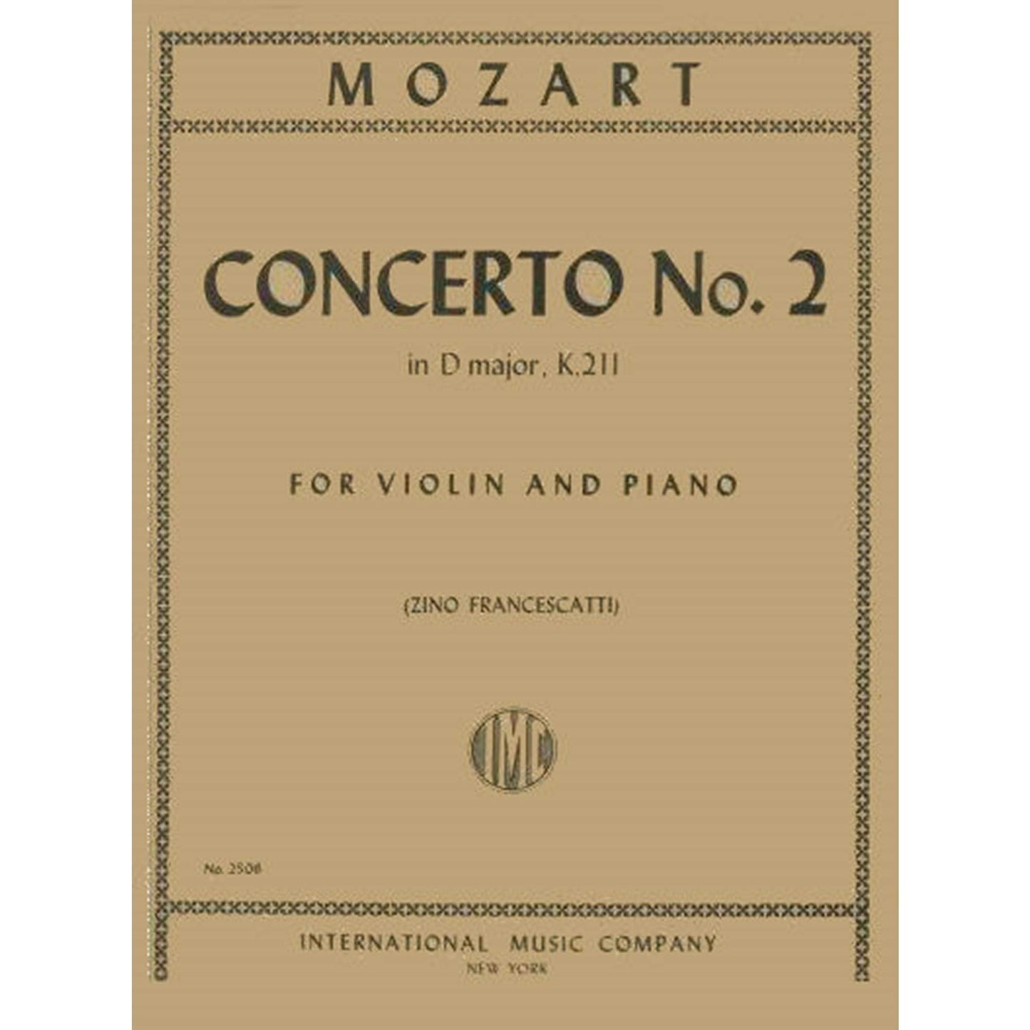 Mozart, WA - Concerto No 2 In D Major, K 211 - Violin and Piano - edited by Zino Francescatti - International Music Comp [Sheet music] [Sheet music] [Sheet music] [Sheet music] [Sheet music] [Sheet music] [Sheet music] [Sheet music] [Sheet music]...