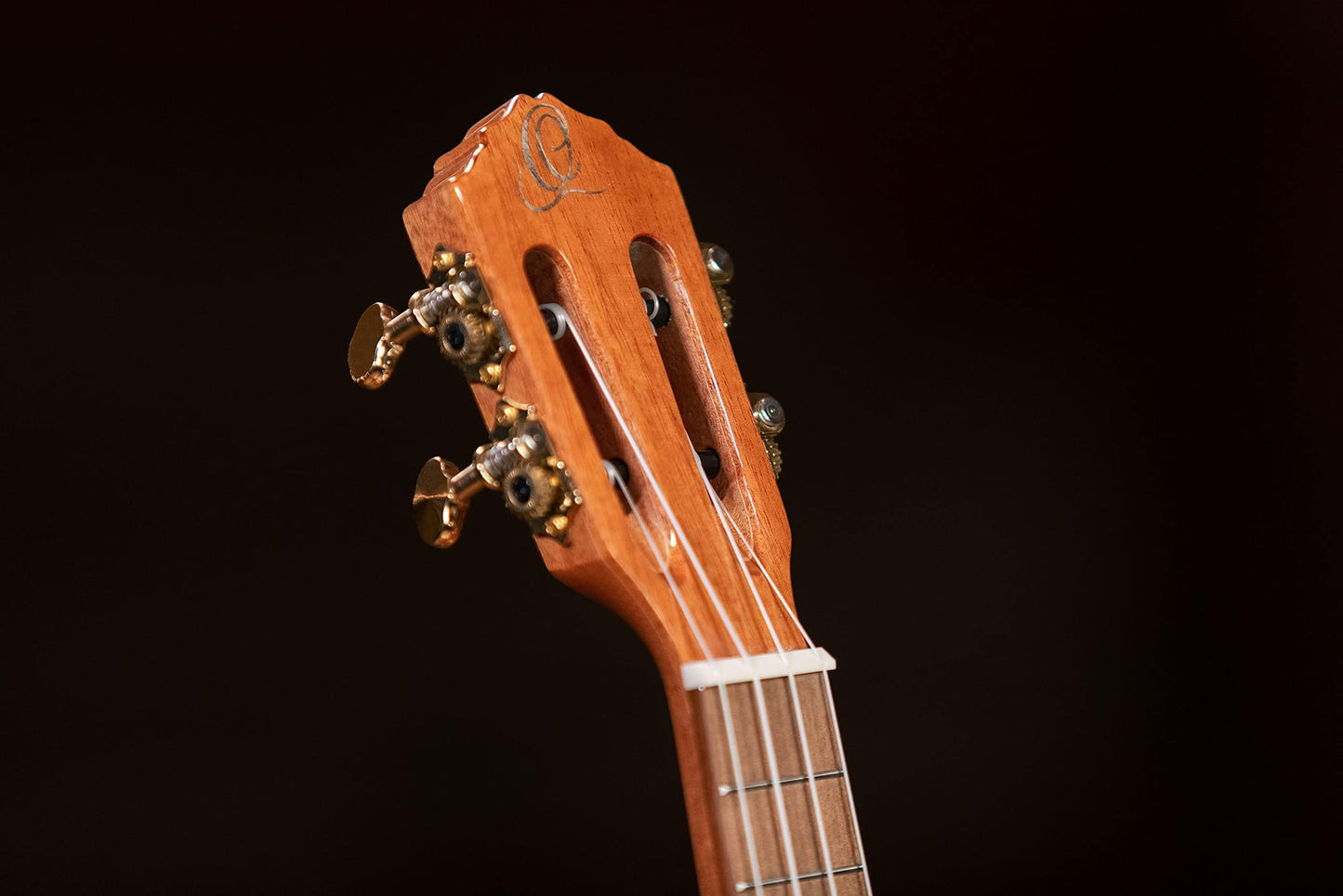 Ortega Guitars, 4-String Custom Built Eclipse Series All Solid Concert Ukulele w/Bag, Right CC4