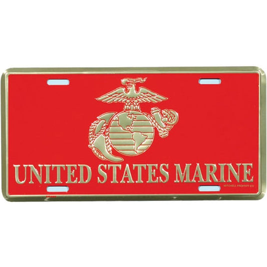 Honor Country US Marine EGA License Plate
