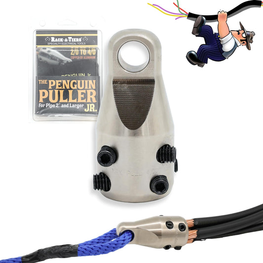 Rack-A-Tiers Penguin Puller, Wire Pulling Attachment, Electrical Cable Pulling Tool, Wire Pulling Head for Electricians