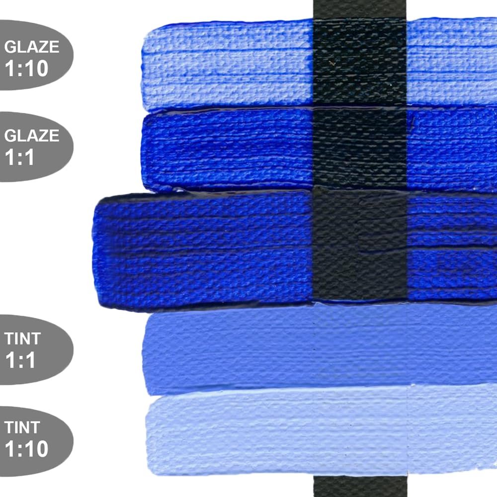 Heavy Body Acrylics by GOLDEN, Ultramarine Blue, 8 fl. oz. Jar, Professional Acrylic Paint, Semi-Transparent