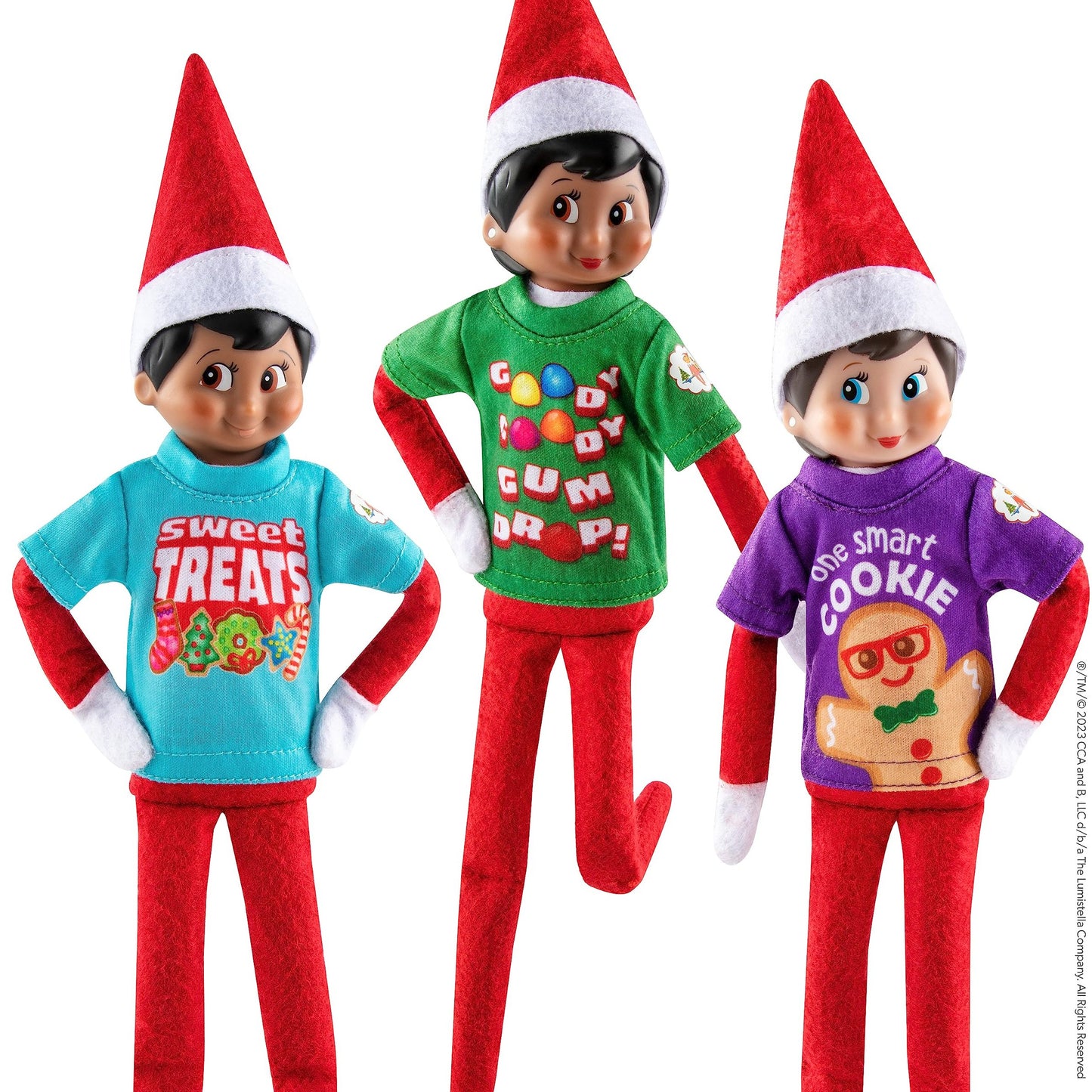 Elf on the Shelf - Claus Couture Collection Tree Farm PJs, Claus Couture Collection Sweet Treats Tees & MagiFreez Polar Power Hero Set