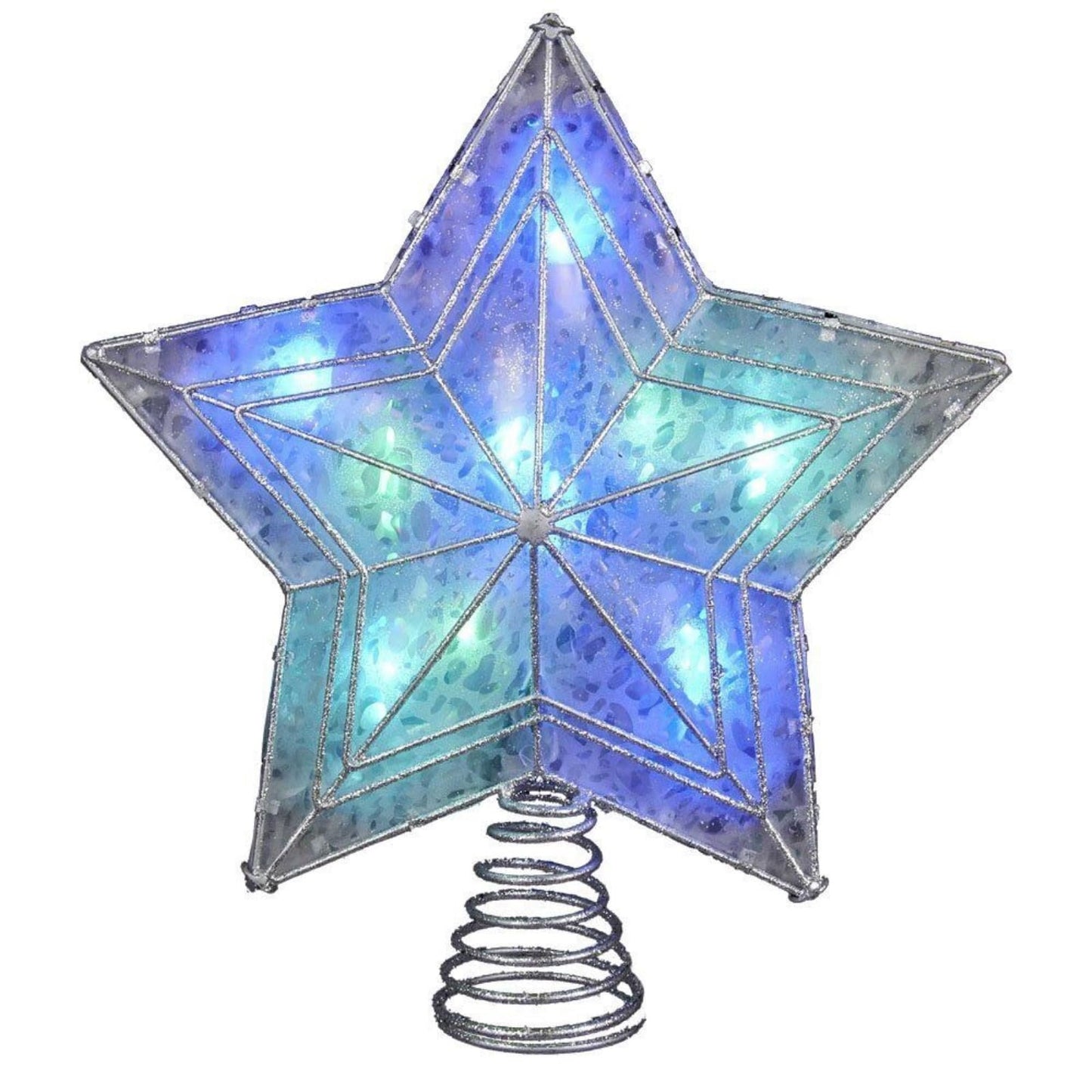 Kurt Adler UL 10-Light LED Color-Changing Star Treetop