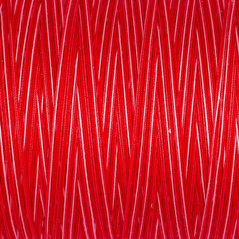 Gutermann Natural Cotton Thread Variegated 876 Yards-Ruby Red