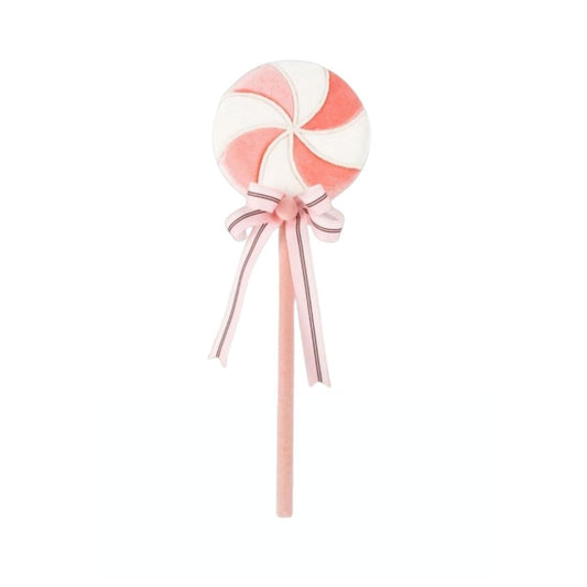 Swirling Pink & White Lollipop