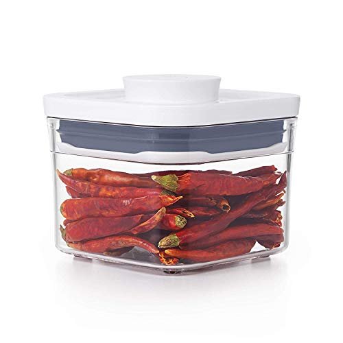 OXO Good Grips POP Container - Airtight Food Storage - 0.4 Qt Square (Set of 4) for Dried Herbs and More