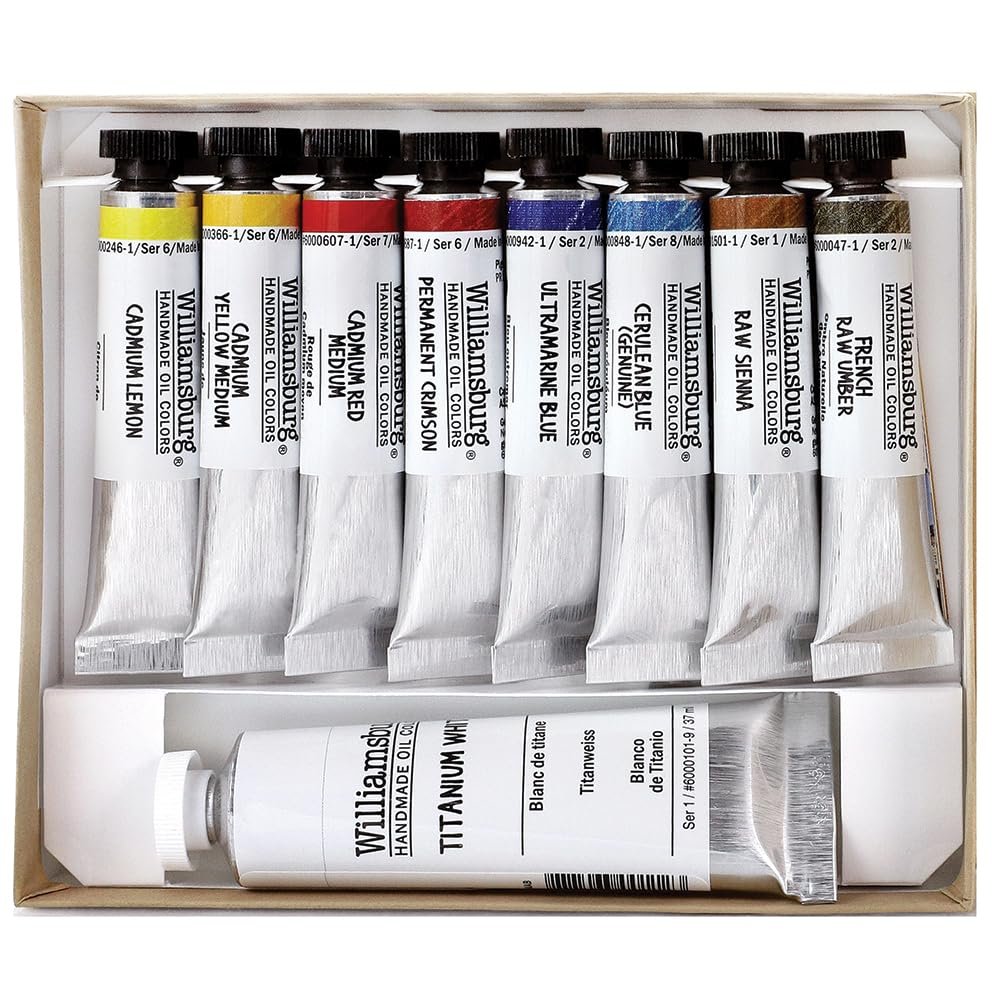 Williamsburg Artist Oil Colors by GOLDEN, Black, Gray and White, Professional Oil Paint