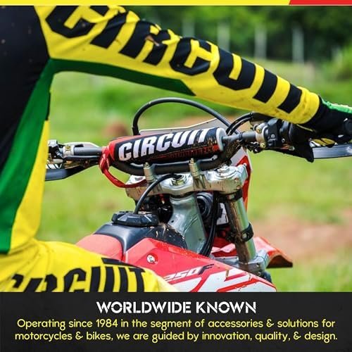 CIRCUIT EQUIPMENT - Universal Motorcycle Handguards - Italian Design, Durable, Weather-Resistant Nylon Brackets and Sleek Finish - Enhanced Control and Protection - Carbon Texture