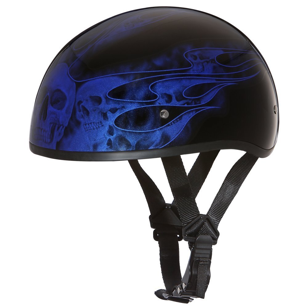 Daytona Helmets Half Skull Cap Motorcycle Helmet – DOT Approved [Graphics]…