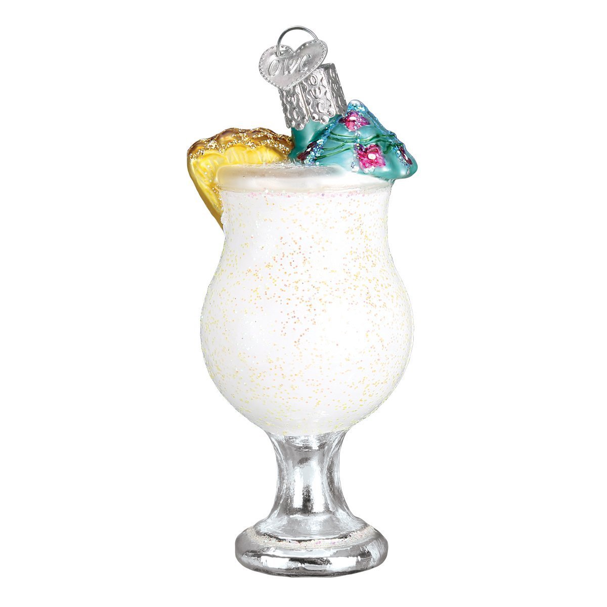 Old World Christmas Ornaments: Adult Beverages Glass Blown Ornaments for Christmas Tree,Pina Colada