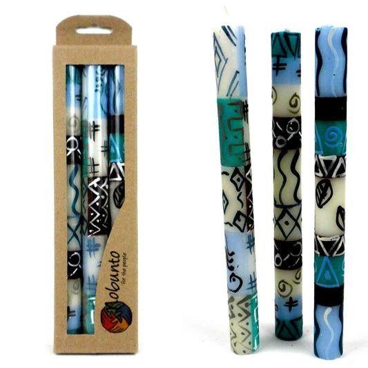 Global Crafts Hand-Painted Unscented Candles from South Africa