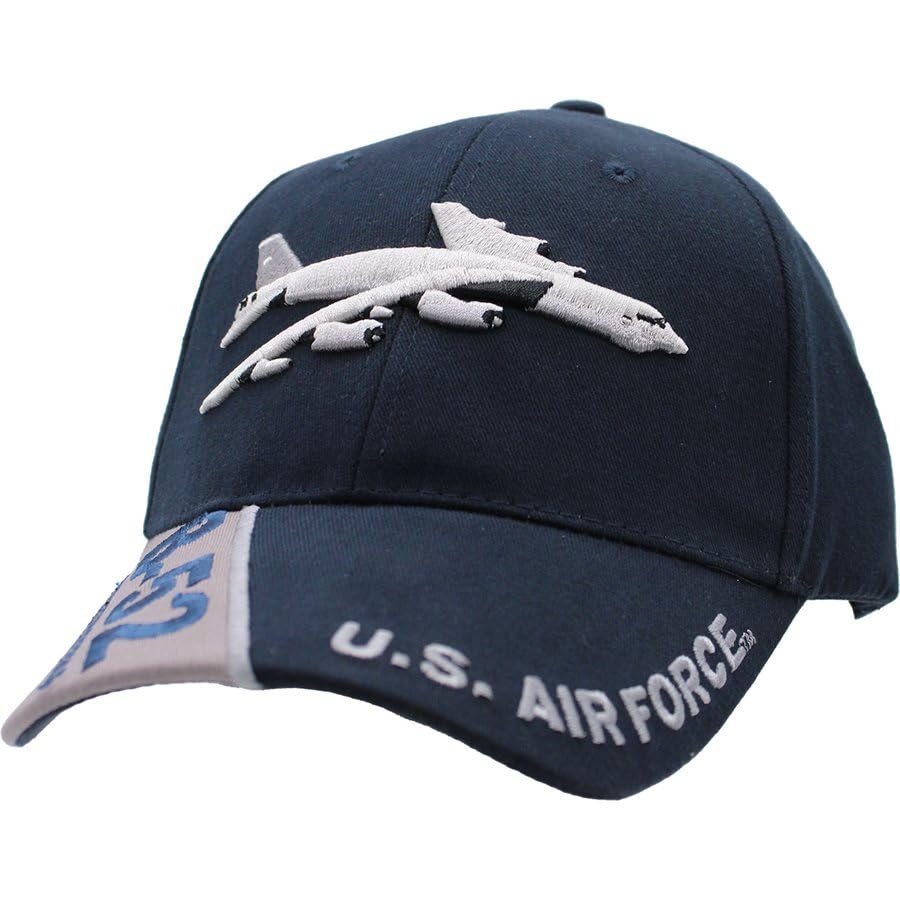 US Air Force 'B-52 Stratofortress' Embroidered Ball Cap Blue, Adjustable