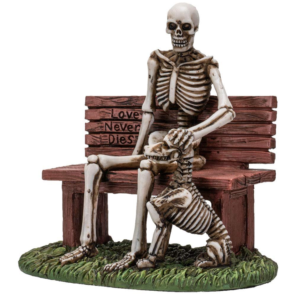 Pacific Giftware Old Man and A Dog Love Never Die Skeleton Resin Home Decor Figurine