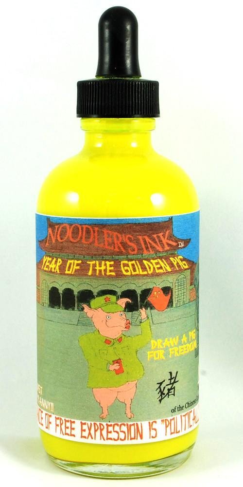 Noodler's Ink Refills Year of The Golden Pig 4.5oz with Free Pen Bottled Ink - ND-19806