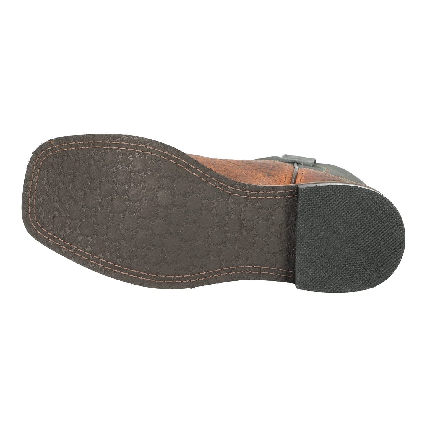 Smoky Mountain Boys Brown Distressed Jesse Square Toe Western Cowboy Boot, Brown Waxed Distress, 13.5 M US Little Kid