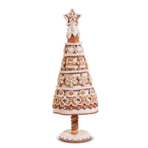 Raz Imports Gingerbread Cookie Christmas Tree, 14-inch Height, Holiday Season Decoration