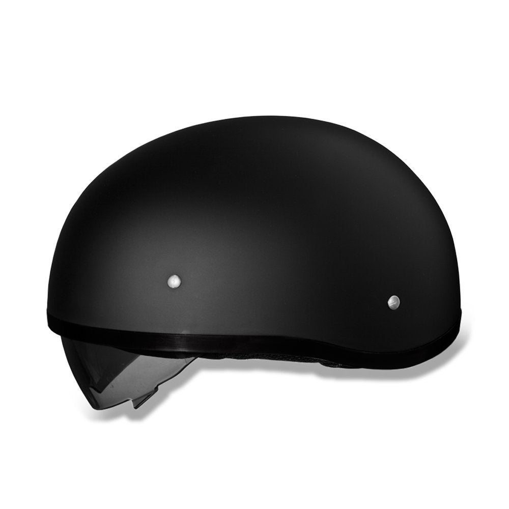 Daytona Helmets Half Skull Cap Motorcycle Helmet with Built-in Inner Shield, DOT Approved, Lightweight, Comfortable, and Durable Protection for Riders, Sleek Design, Fits and Styles
