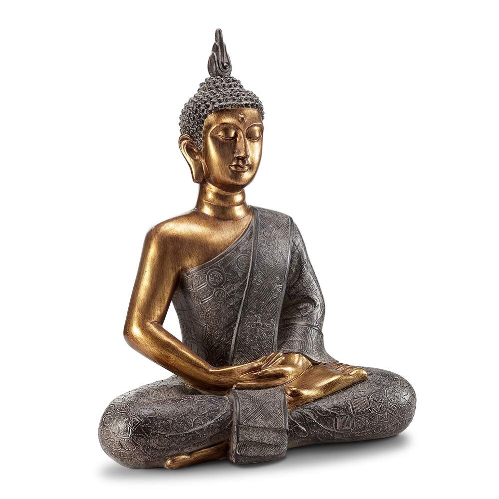 SPI Home Thoughtful Buddha Garden Sculpture