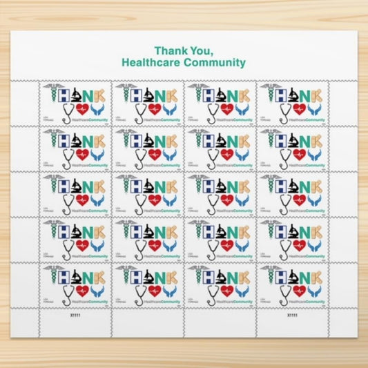 Thank You, Healthcare Community 2024 Stamps