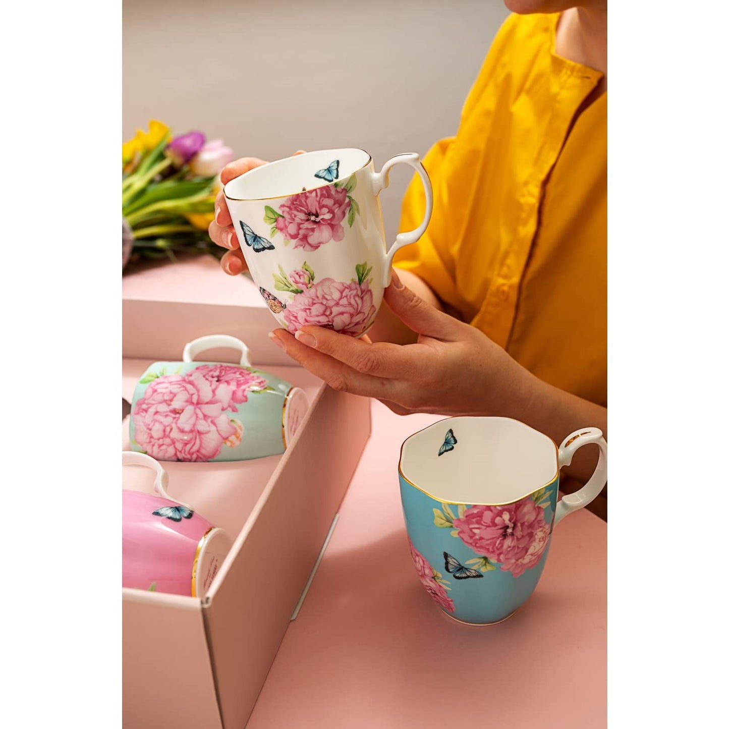 Royal Albert Miranda Kerr Friendship Mugs Set of 4