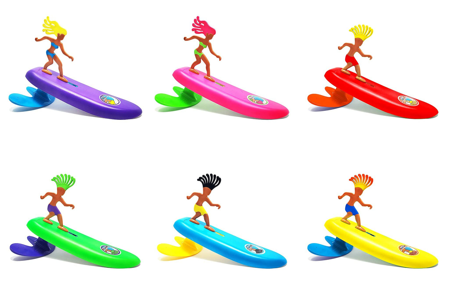Surfer Dudes Classics Wave Powered Mini-Surfer and Surfboard Toy
