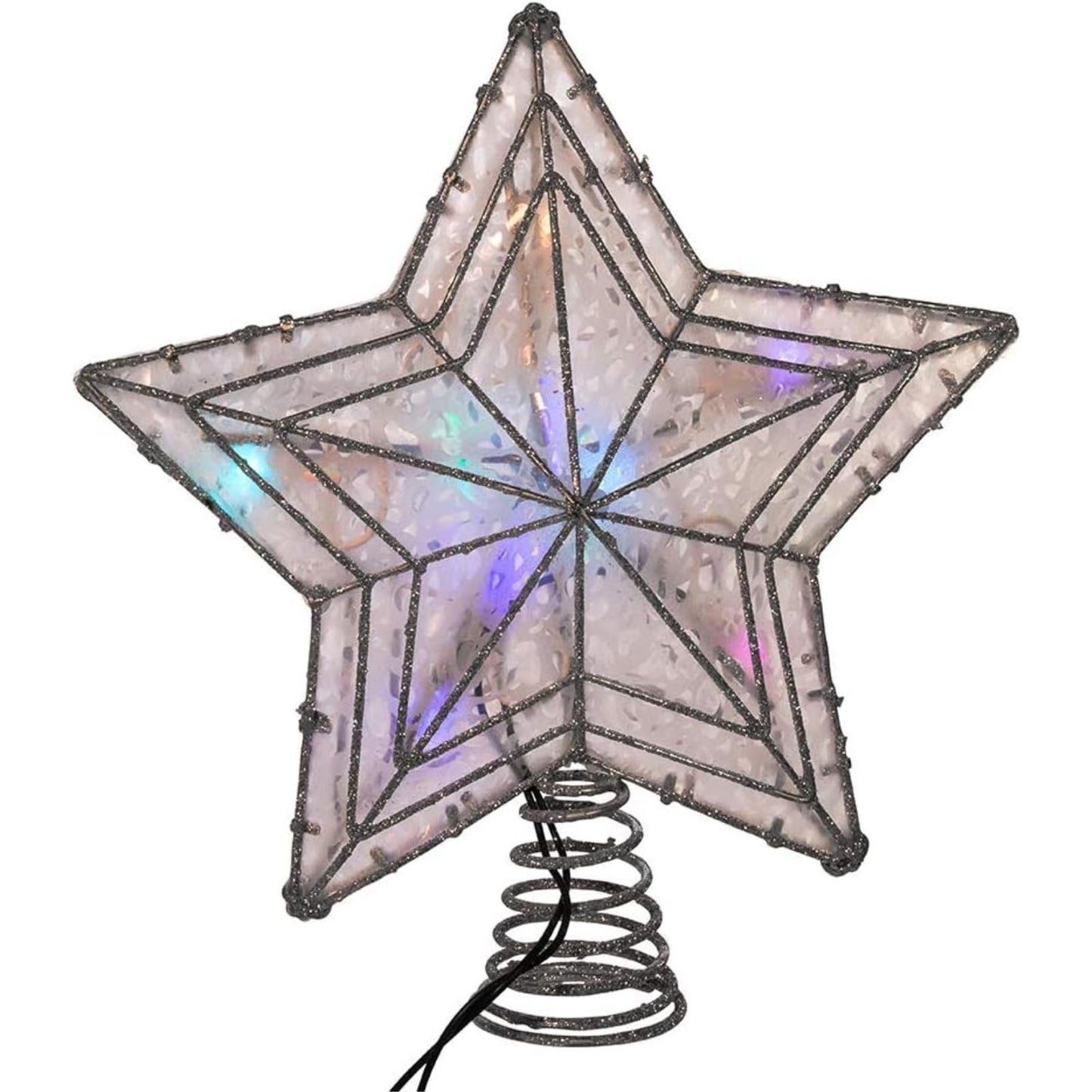 Kurt Adler UL 10-Light LED Color-Changing Star Treetop