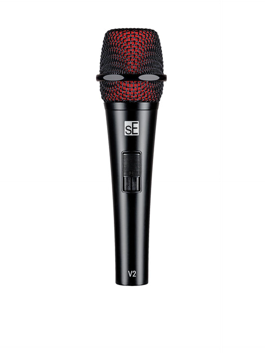 SE Electronics V2-SW Supercardioid Dynamic Handheld Microphone with On/Off Switch, Black