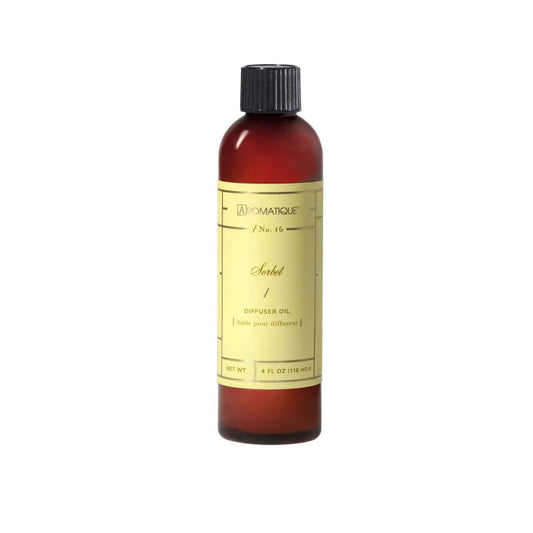 Aromatique Sorbet Fragrance Diffuser Oil Refill - Aromatherapy, Scented Air Freshener Deodorizer Oil, Scented Refill for Home, Kitchen, Living Room Home Decor Lemon, Grapefruit, Lime, Musk Notes 4oz