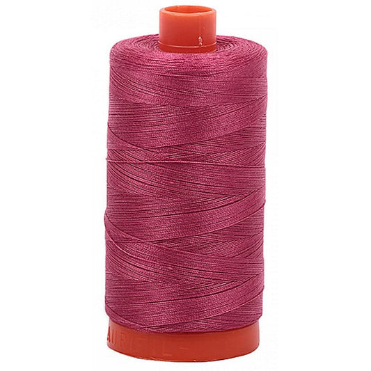 Aurifil Mako Cotton Thread Solid 50wt 1422yds Medium Carmine Red