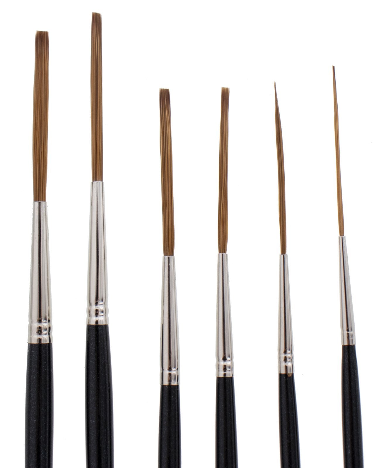 Andrew Mack Brush AMVD-SL-Set Von Dago Saber Liner Set of 6 Pinstriping Brushes Sizes 4/0-6