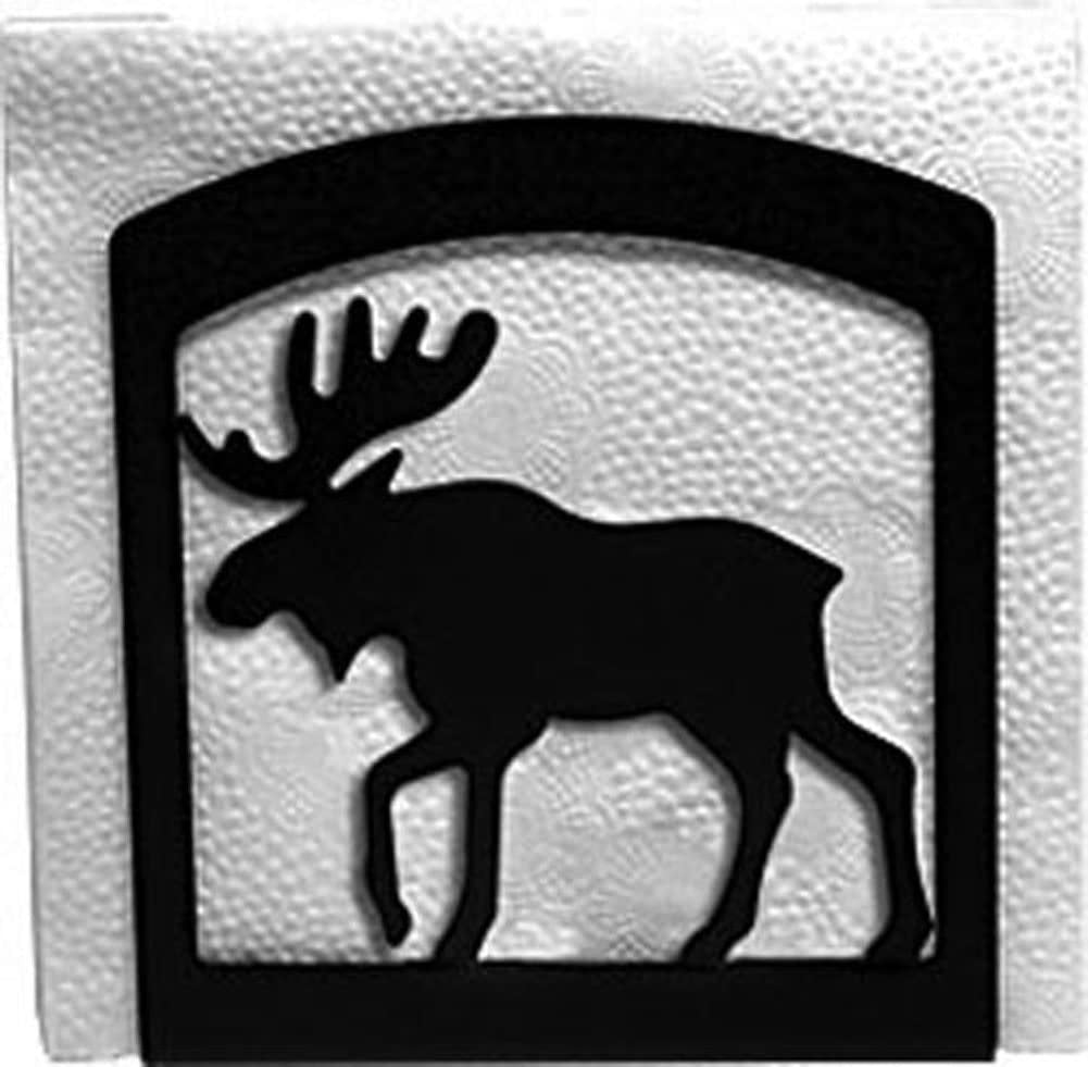 Village Wrought Iron Moose Napkin Holder