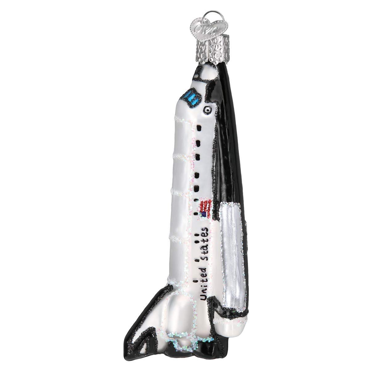 Old World Christmas Space Shuttle Glass Blown Ornaments for Christmas Tree