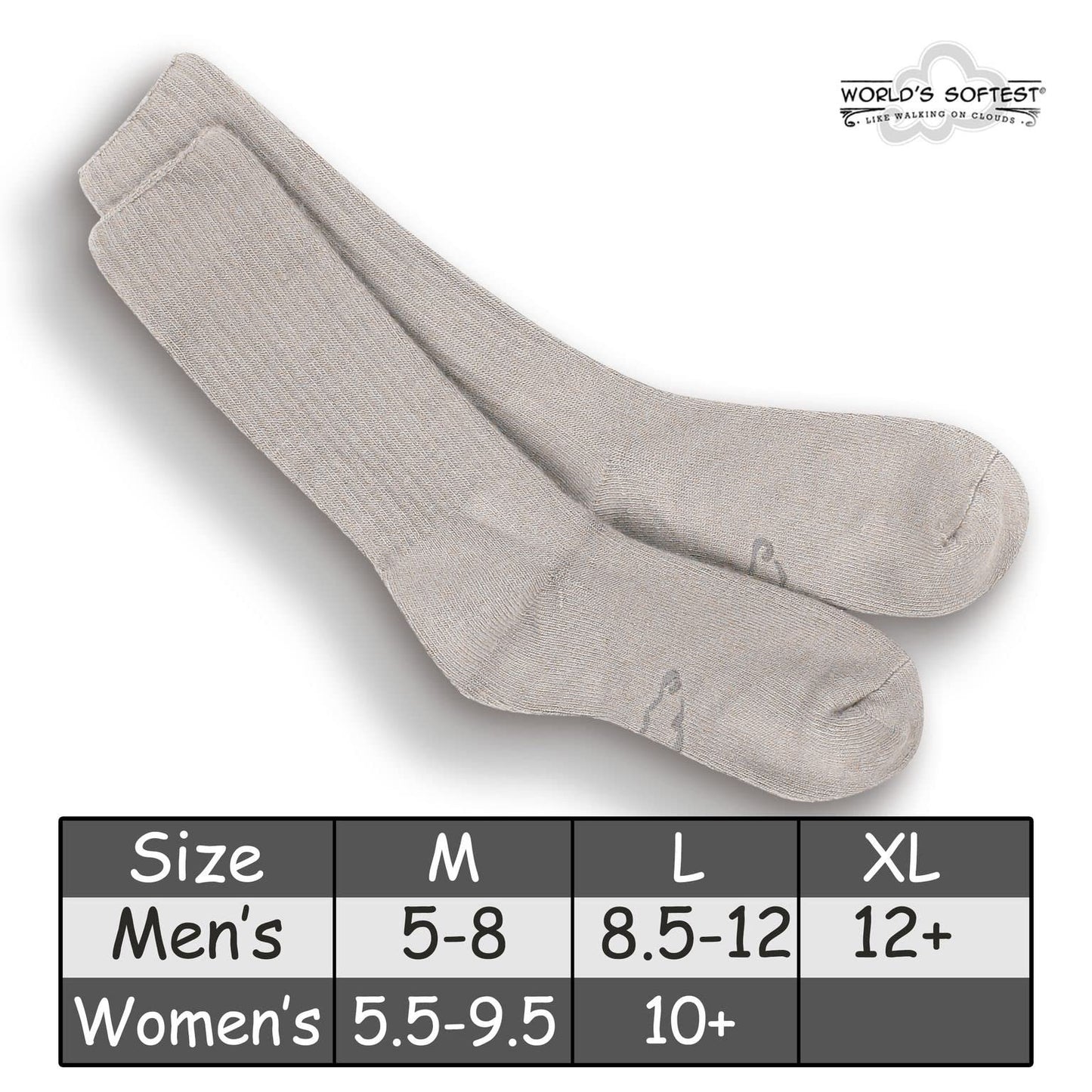 World's Softest Classic Crew Socks - Ultra Soft Crew Socks for Women and Men