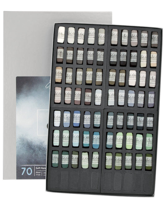 Jack Richeson 70 Piece Color Value Greys Hand Rolled Soft Pastel Set