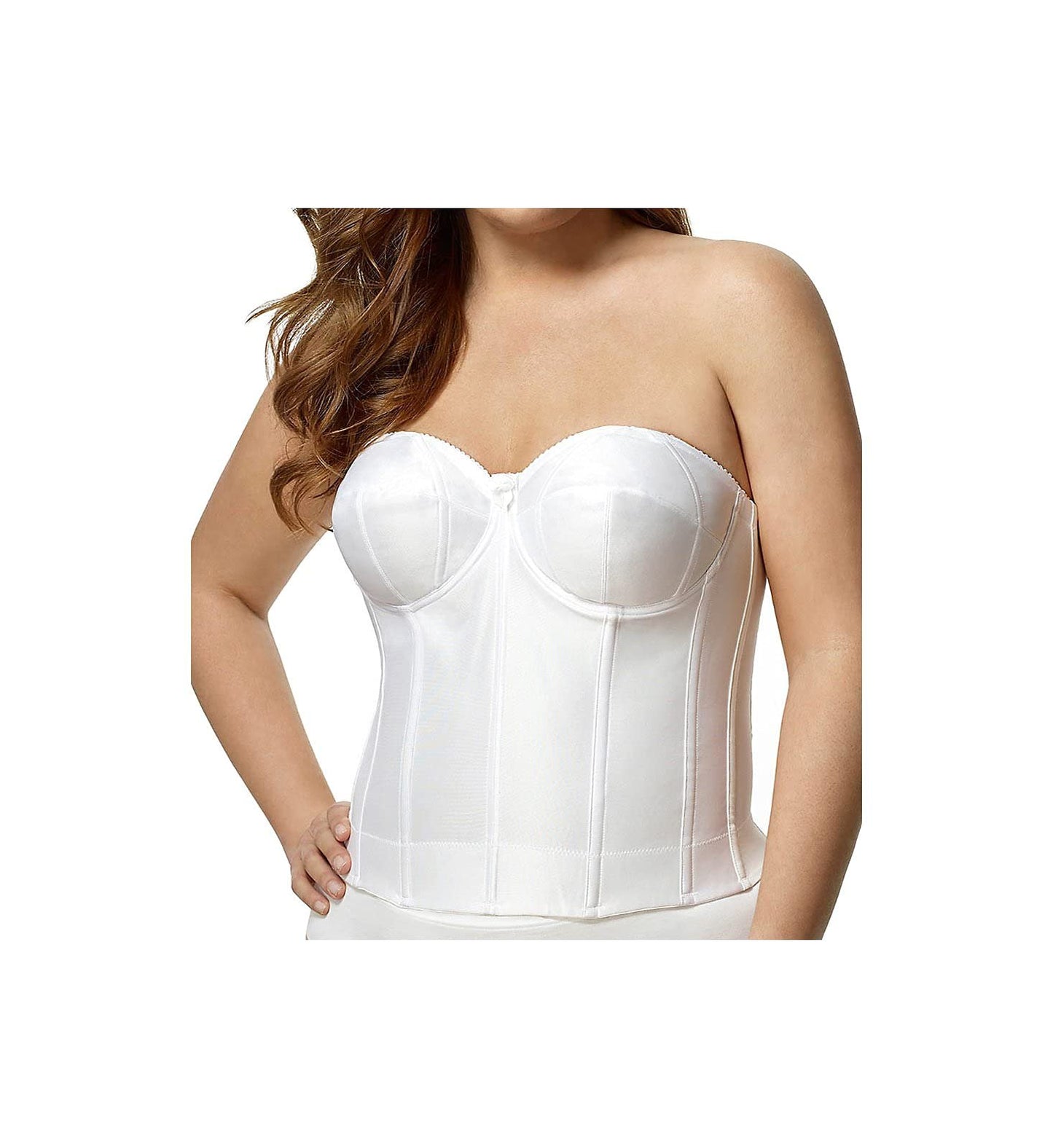 Elila Women's 6421 Long Strapless Longline Underwire Bra