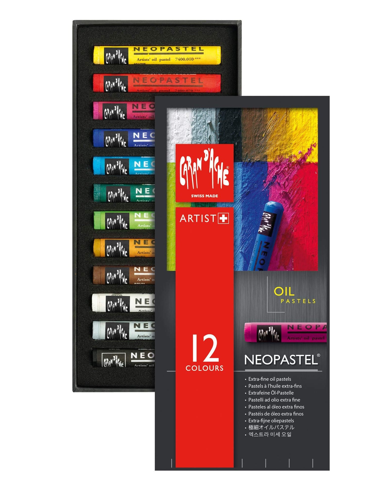 Caran D'ache - Neopastel Artist Oil Pastels - Set of 12 (7400.312)