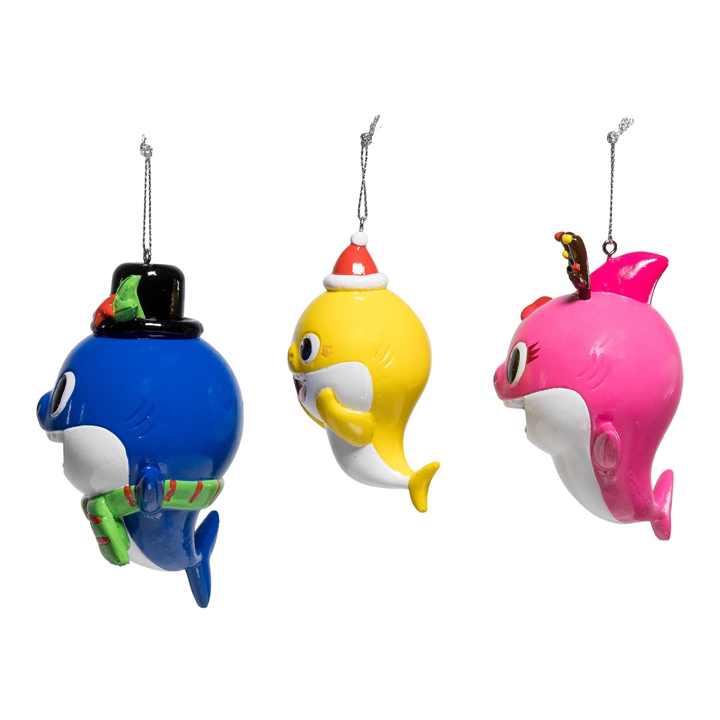 Baby Shark™ Santa Family Ornaments, 3-Piece Set