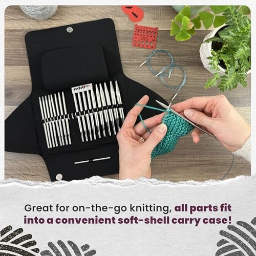 skacel by addi addiClick Interchangeable Knitting Needle Set