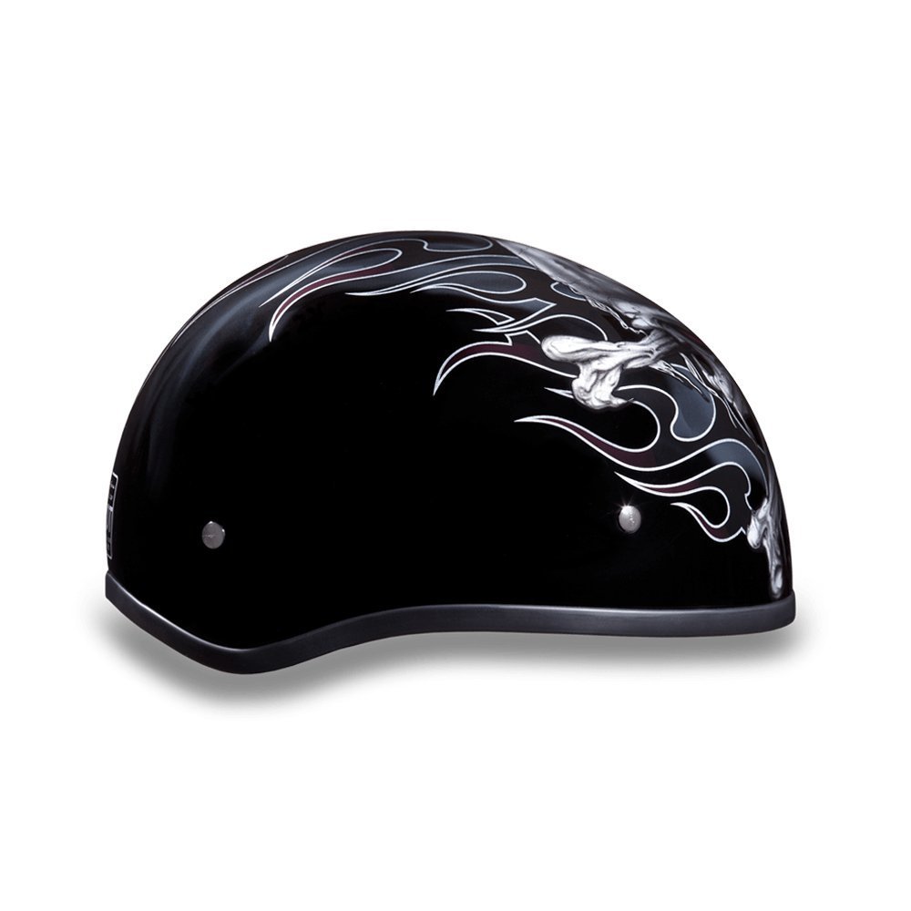 Daytona Helmets Half Skull Cap Motorcycle Helmet – DOT Approved [Graphics]…