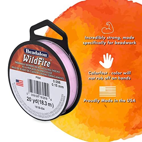 Beadalon Wildfire, 0.006 in, 0.15 mm, Break Strength 10 lb / 4.5 kg, Black, 125 yd / 114 m