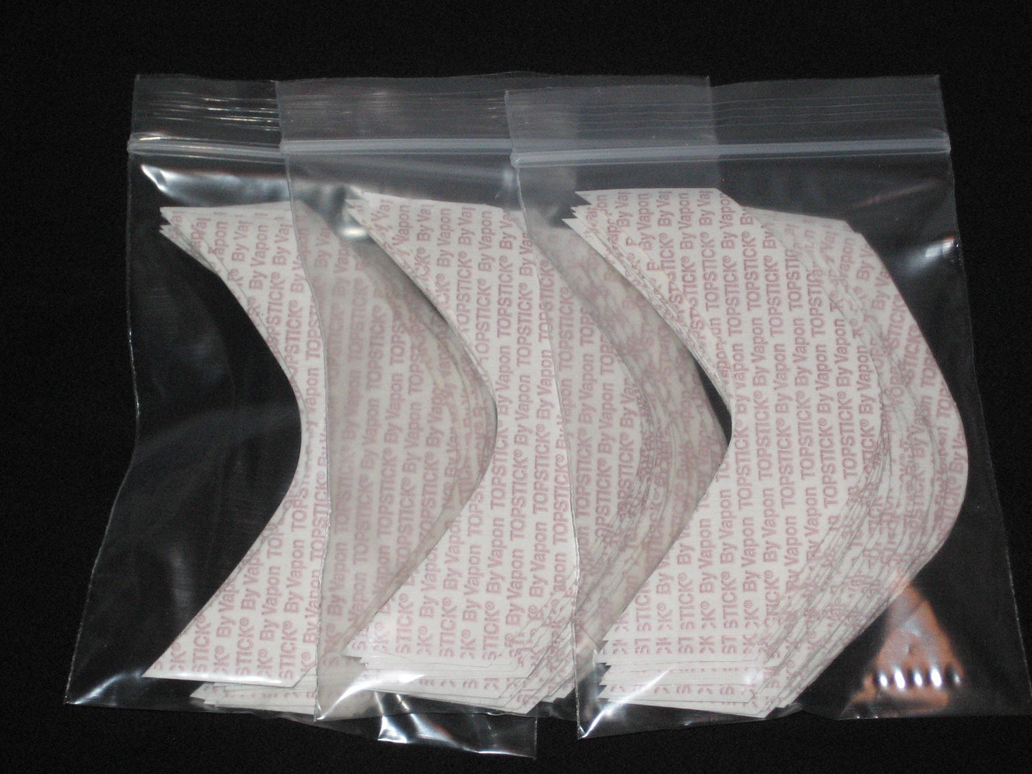 Vapon TOPSTICK Plus Custom Cut Front B Curve Tape,Clear,Double-Sided 75 Strips.