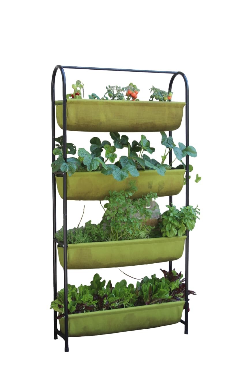 Tierra Garden - HAXNICKS VIGOROOT Balcony Garden, Green, Planter, Fabric