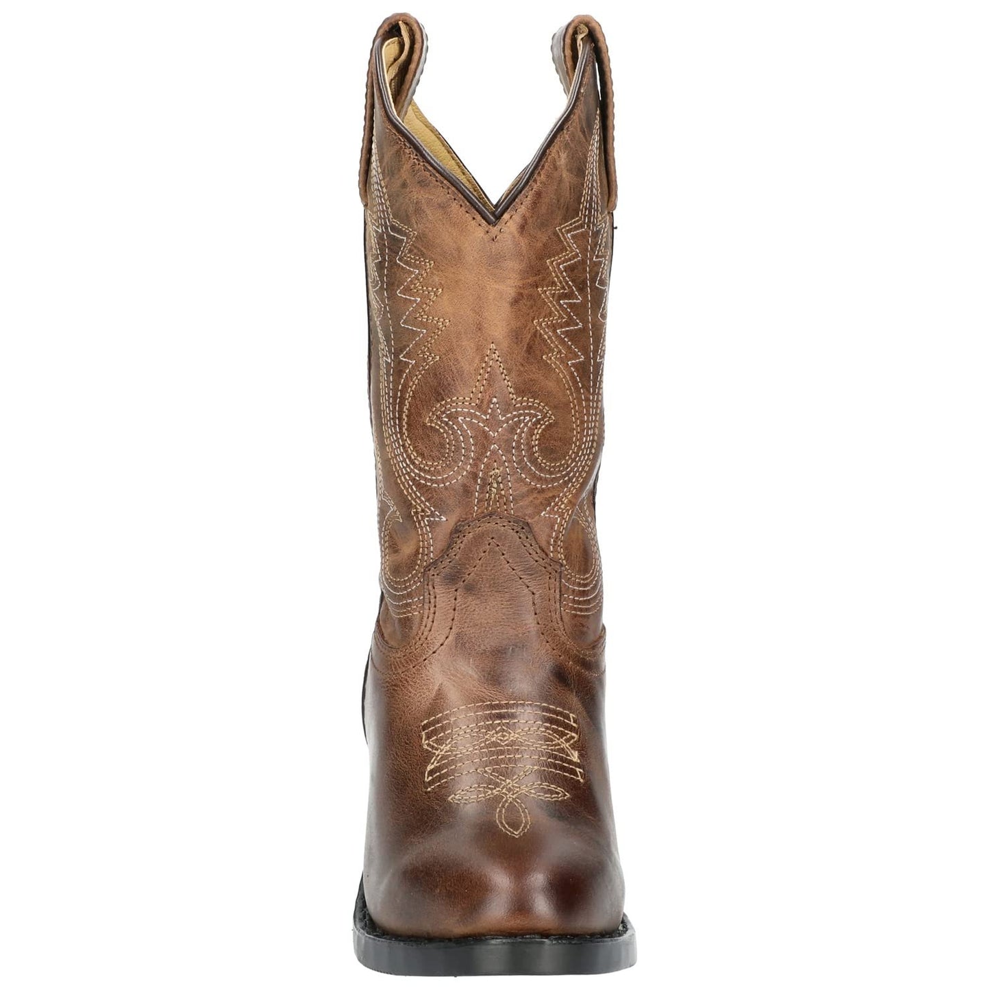 Smoky Children's Kid's Annie Brown Leather Western Cowboy Boot